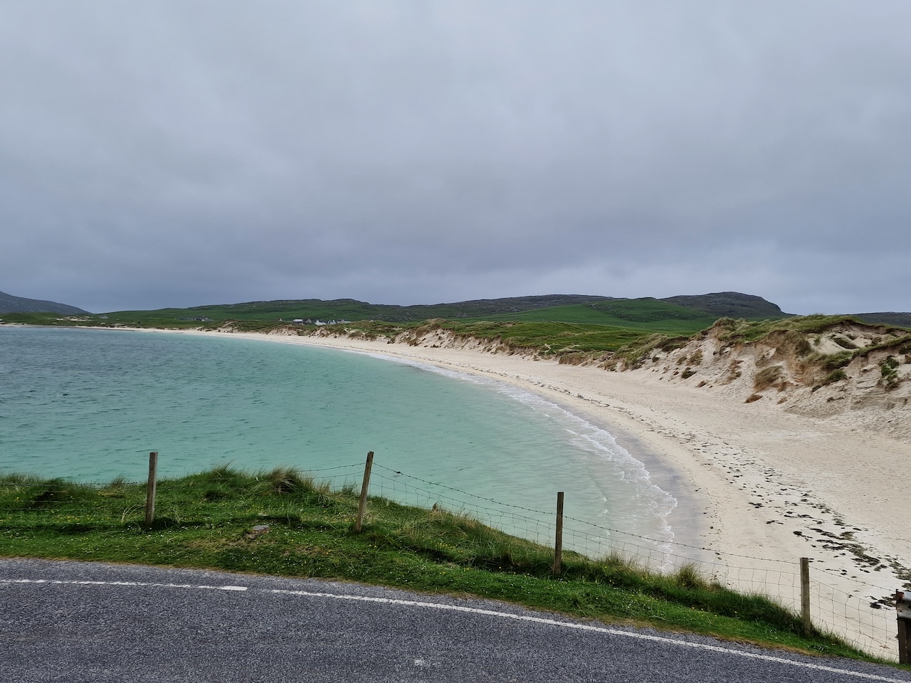 Looking back at Vatersay beach