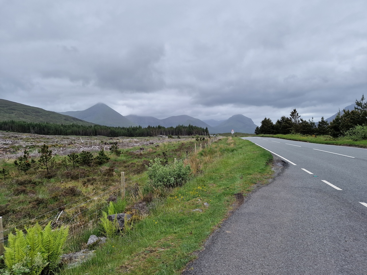 South towards Portree