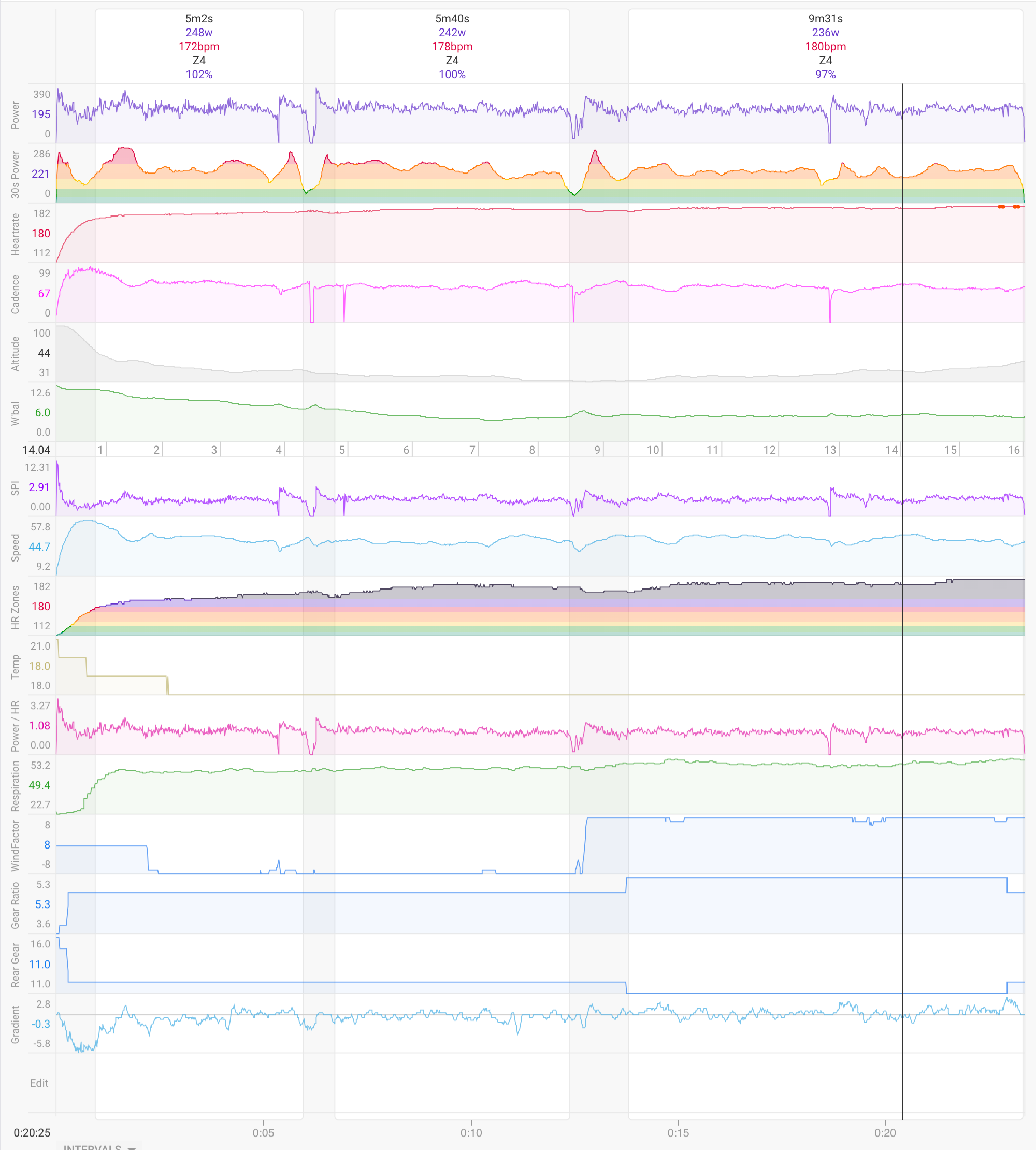 Race trace